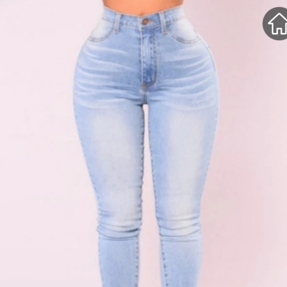 Light Blue High Rise Skinny Jeans